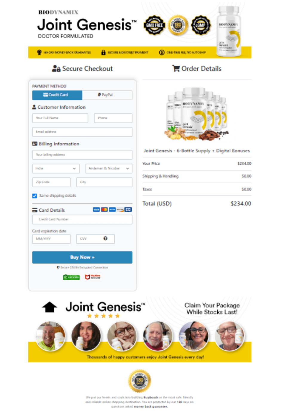 Joint Genesisorder page